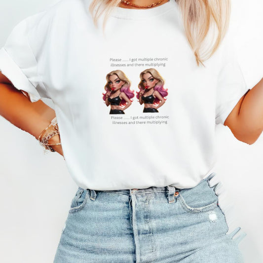 Women’s Chronic Illness T-shirts with a twist